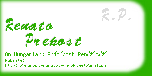 renato prepost business card